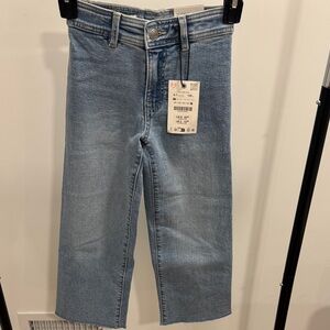 Zara Kids Light Blue Straight-Leg Jeans